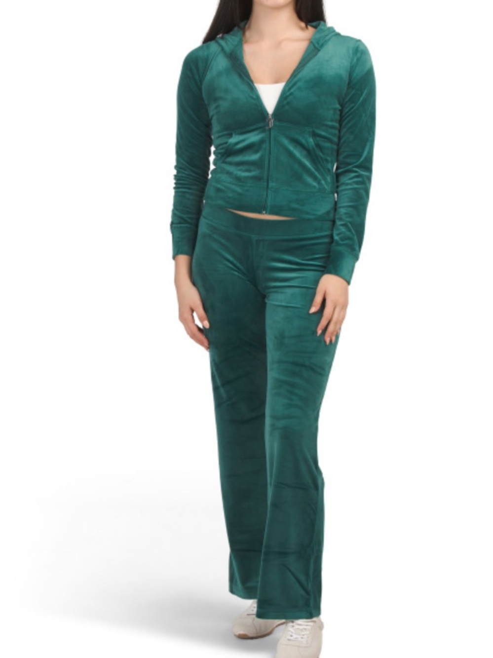 Juicy Couture 2pc Hoodie And Pants Core Classic Velour Set
